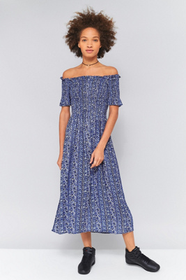 urban outfitters off the shoulder dress