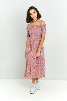 urban outfitters off the shoulder dress