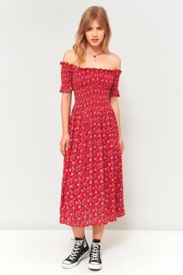 urban outfitters off the shoulder dress