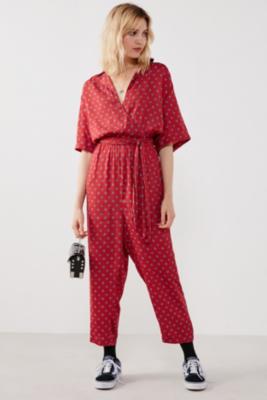 urban outfitters red jumpsuit