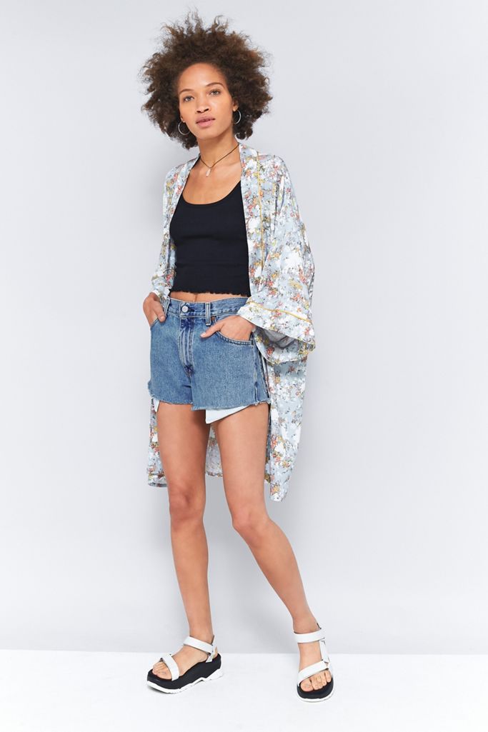 Urban Outfitters Shadow Floral Kimono | Urban Outfitters UK
