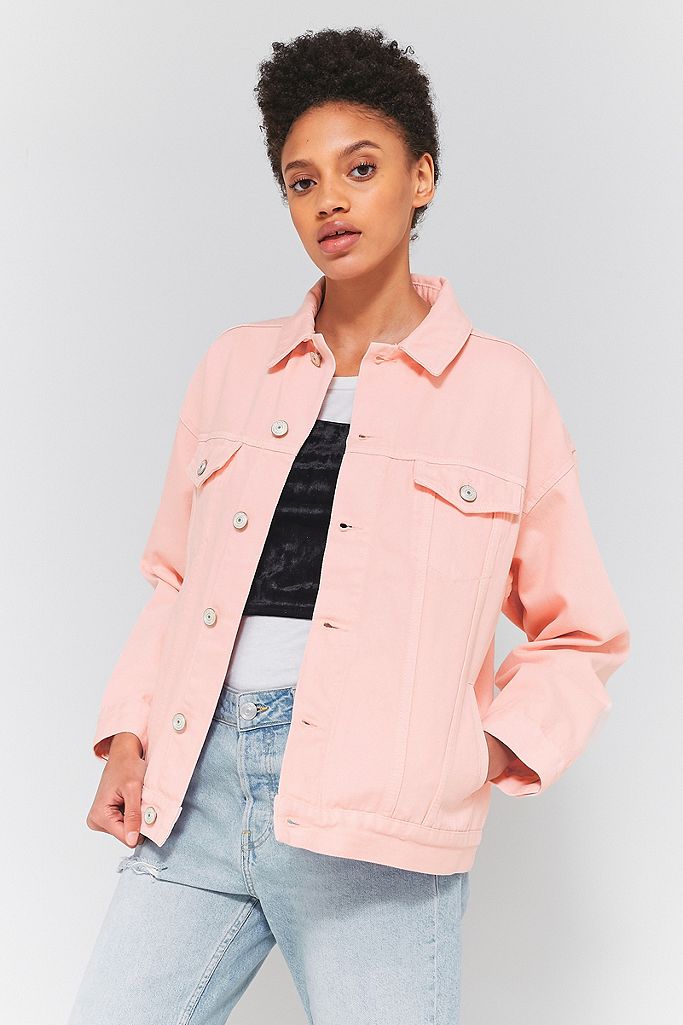 BDG Pink Oversized Denim Jacket | Urban Outfitters UK