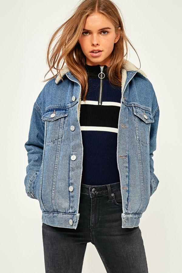 BDG Western Light Blue Denim Jacket Urban Outfitters UK