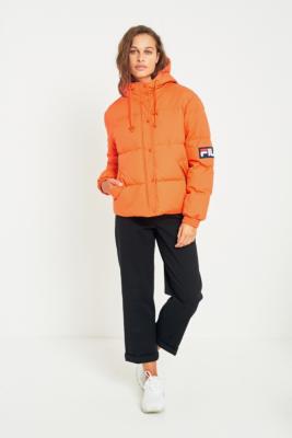 fila orange puffer jacket