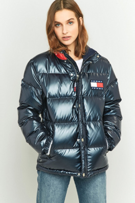 tommy jeans 90s down puffer jacket in navy