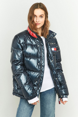 tommy hilfiger puffer jacket urban outfitters