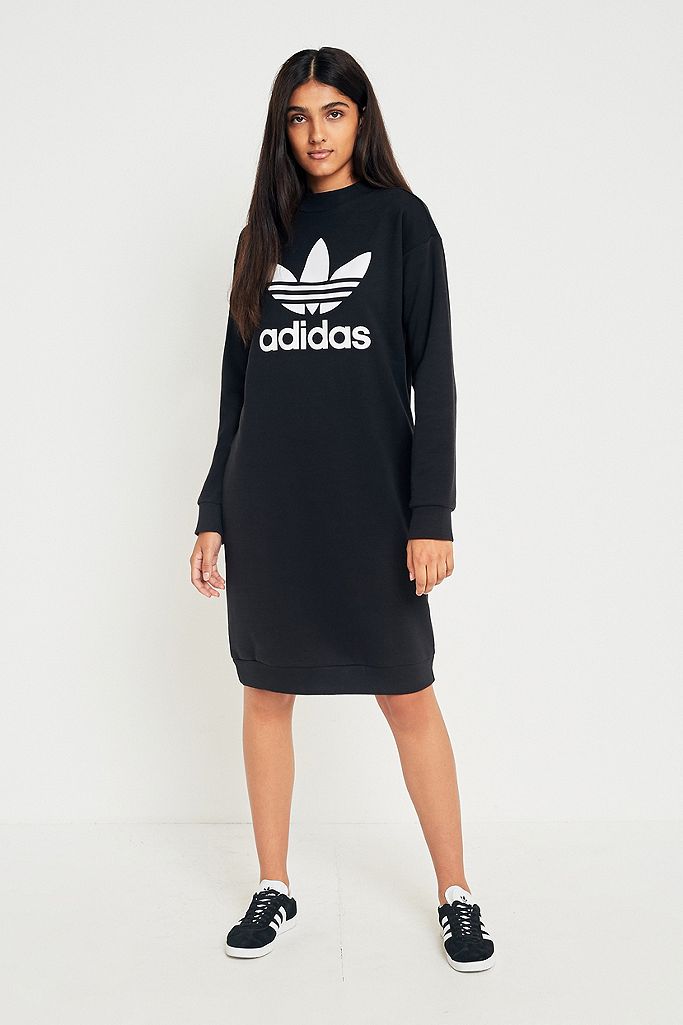 adidas Originals Trefoil Sweatshirt Dress | Urban Outfitters UK