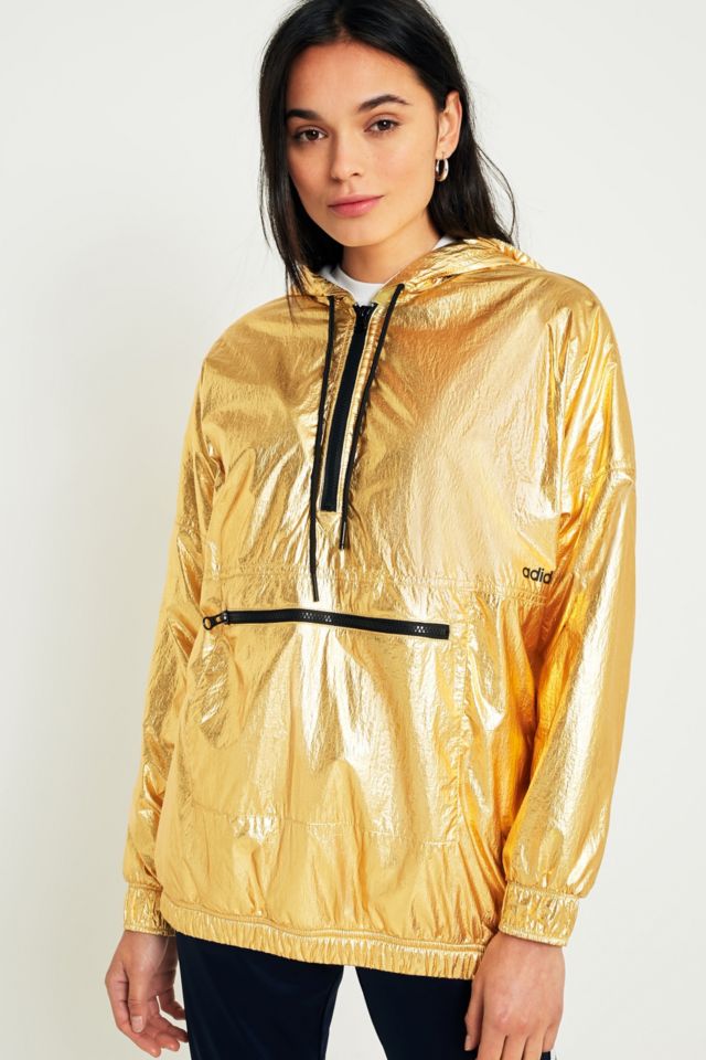 adidas gold windbreaker