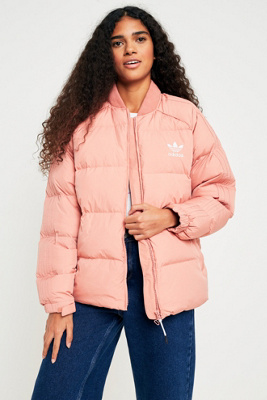 adidas pink puffer jacket