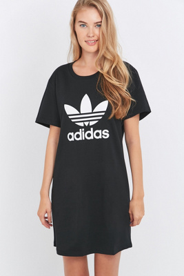 adidas black t shirt dress