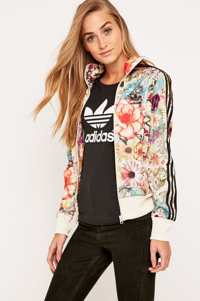 adidas Originals X Farm Firebird Floral Track Jacket Top Urban