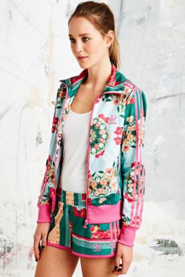 adidas flower print jacket