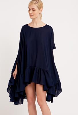 navy smock dress