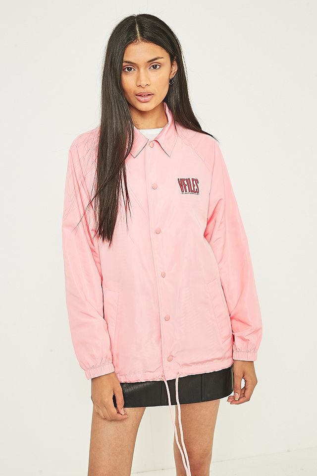 VFILES Pink Coach Jacket | Urban Outfitters UK