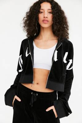 juicy couture cropped zip hoodie jacket