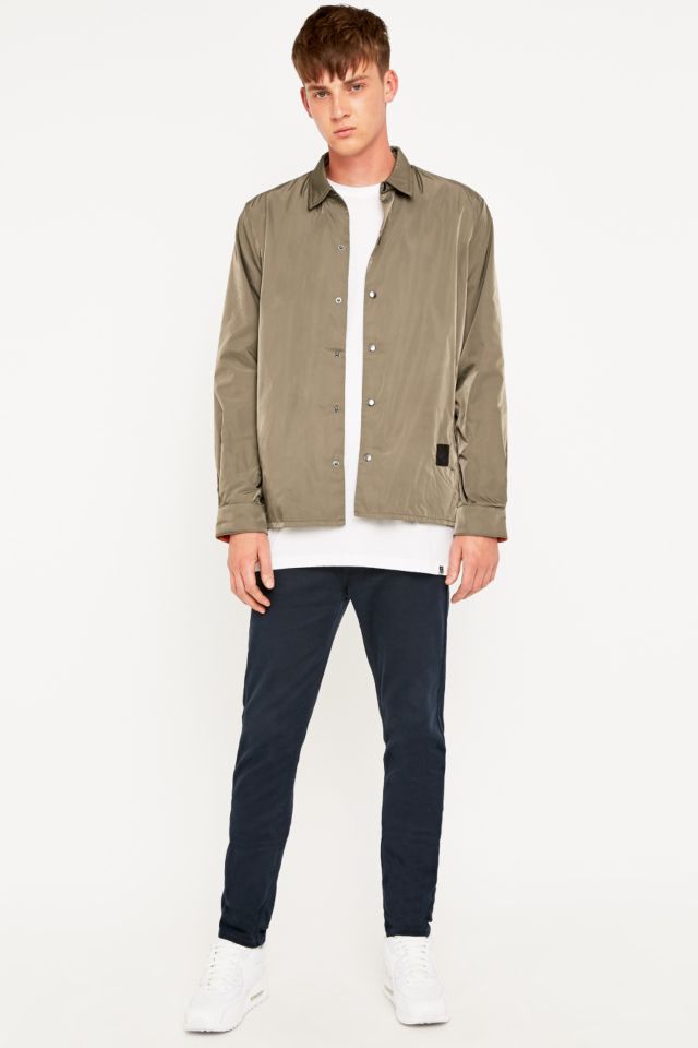 Cheap Monday Olive Nylon Shell Coach Jacket | Urban Outfitters UK