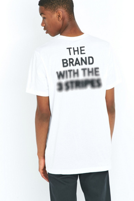 the brand with the 3 stripes t shirt