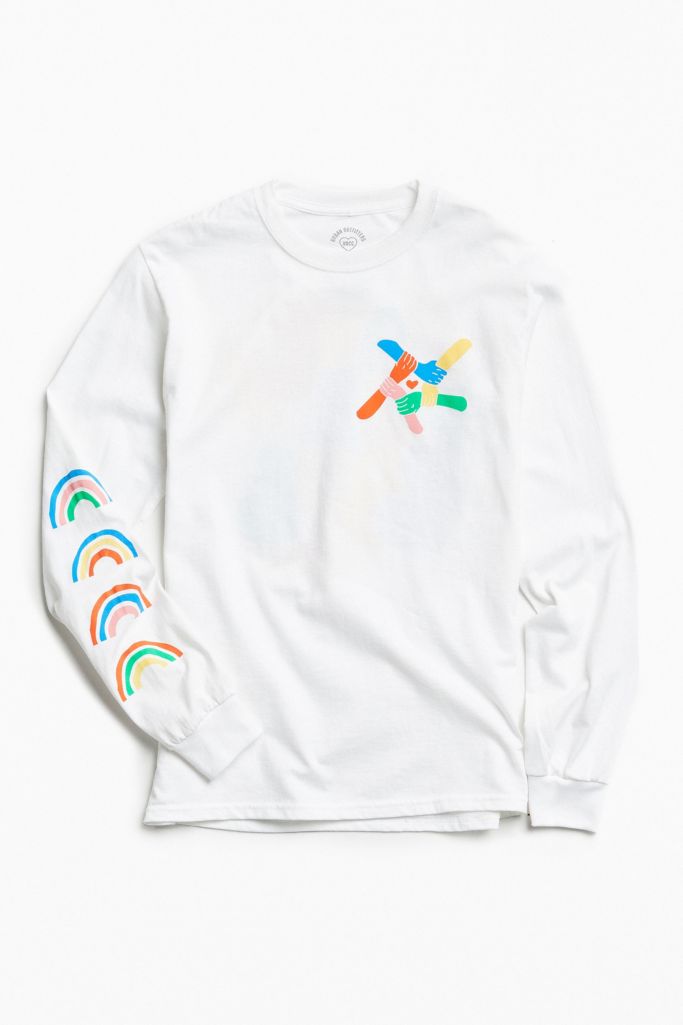 UO Community Cares + GLSEN Pride Long-Sleeve T-shirt | Urban Outfitters UK