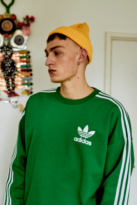 adidas green crew neck sweatshirt