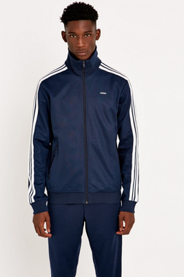 adidas beckenbauer track top navy