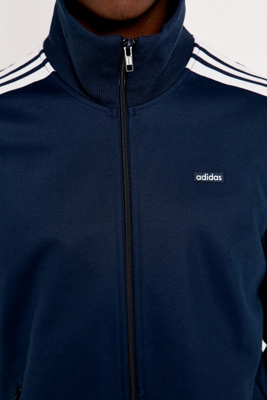 adidas beckenbauer track top navy