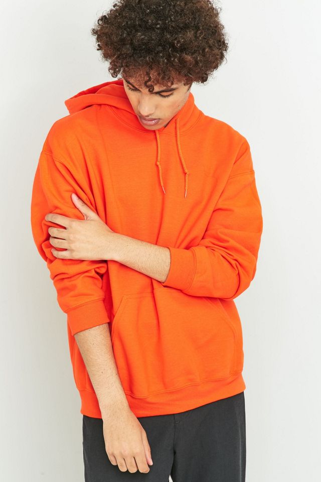 UO Orange Oversized Hoodie Urban Outfitters DE