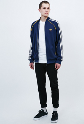 adidas originals superstar jacket navy