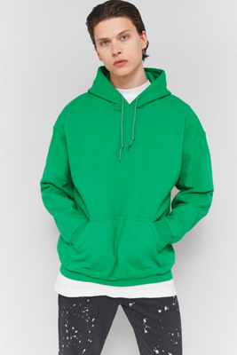 bright green sweatshirt