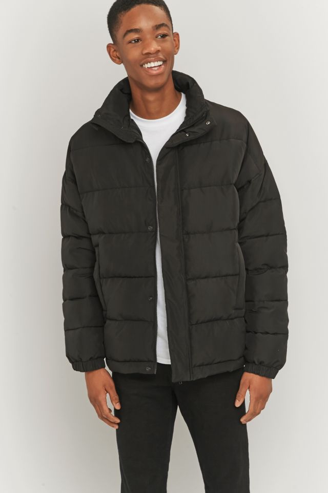 Shore Leave by Urban Outfitters Black Zip Puffer Jacket | Urban ...