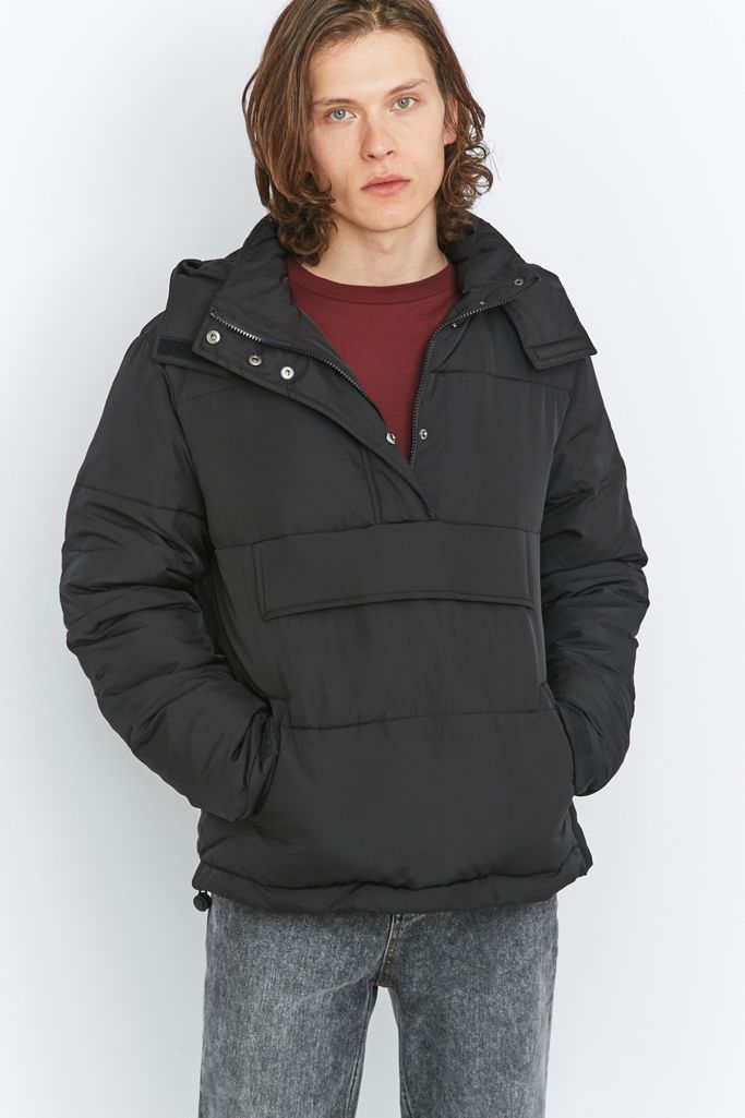 Shore Leave by Urban Outfitters Black Overhead Puffer Jacket Urban