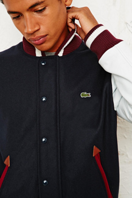 veste en cuir lacoste