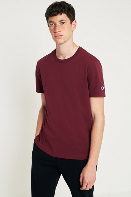 burgundy champion t shirt