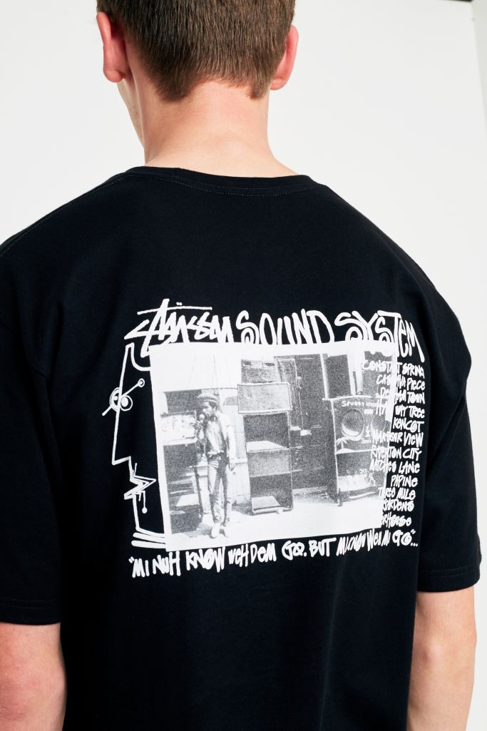 Stussy Sound System Black T-shirt | Urban Outfitters UK