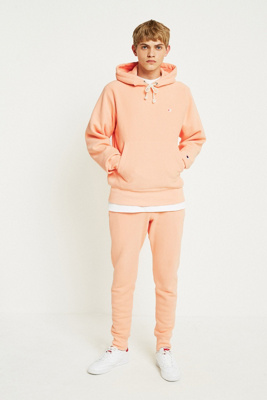 peach champion hoodie