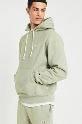 sage green champion hoodie