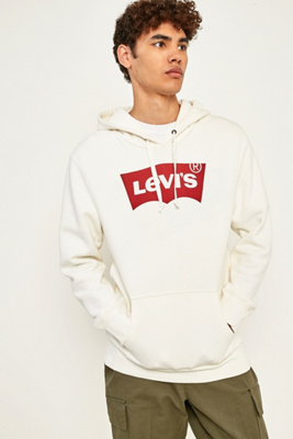 levi's white hoodie