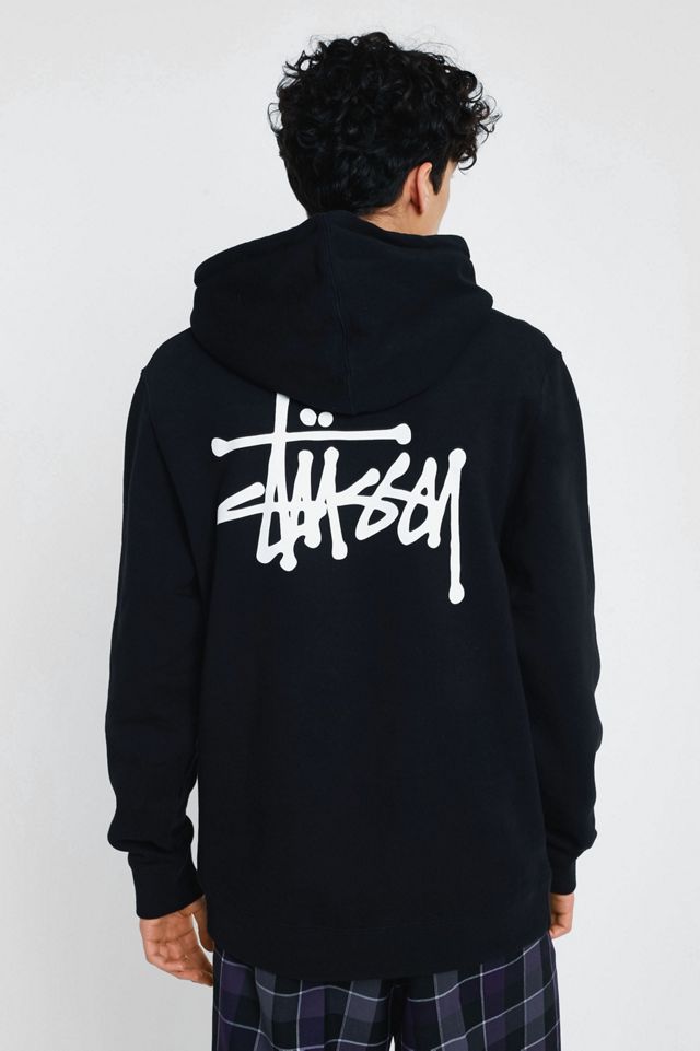 Stussy Basic Black Hoodie Urban Outfitters FR