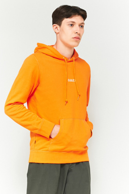 obey hoodie orange