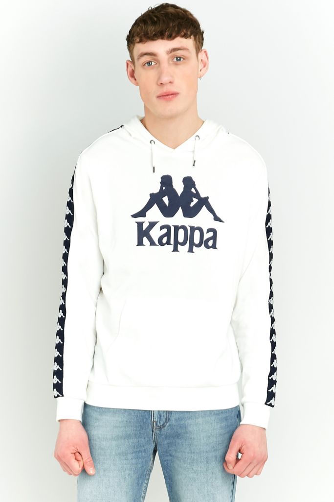 Kappa White Logo Hoodie | Urban Outfitters UK