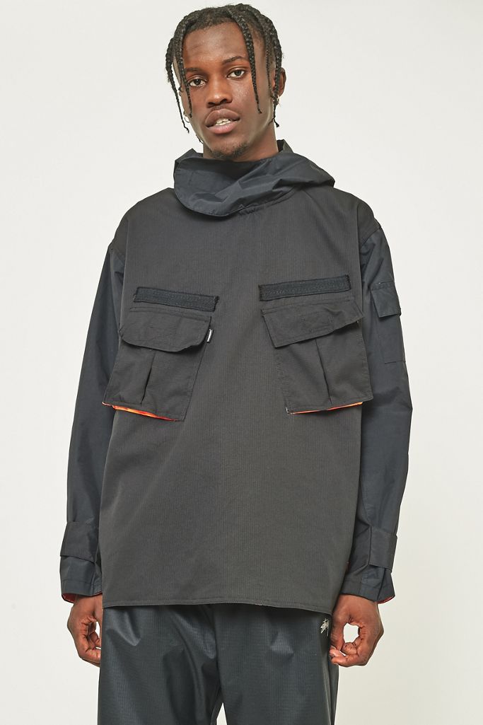 Dominate Jakarta Black Pullover Parka Jacket Urban Outfitters UK