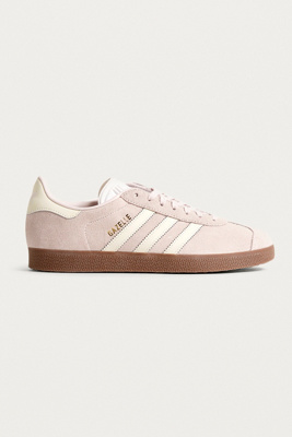 pink suede gazelles