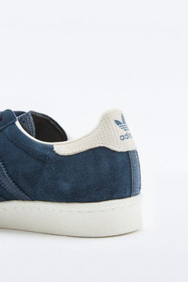 superstar en daim bleu marine