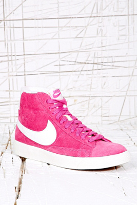 pink nike high top blazers