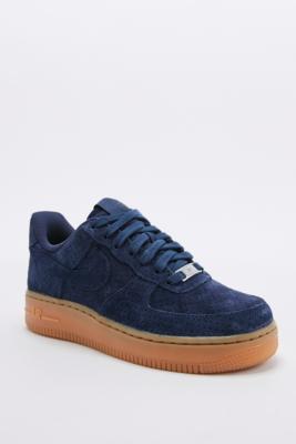 navy suede air force 1