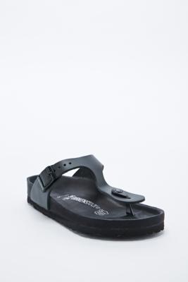 birkenstock gizeh black leather