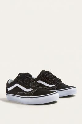 vans old skool suede and canvas v strap trainers