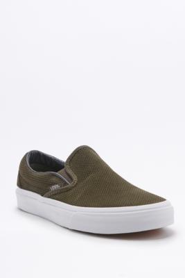 vans perforated suede slip on