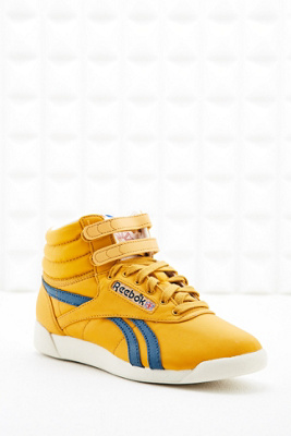 reebok high tops jaune