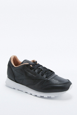 reebok classic premium black trainers