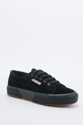 superga black suede